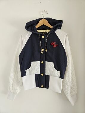 Vintage Baby Phat Jacket Womens Medium/Large Quilted Sleeves Hooded Y2K